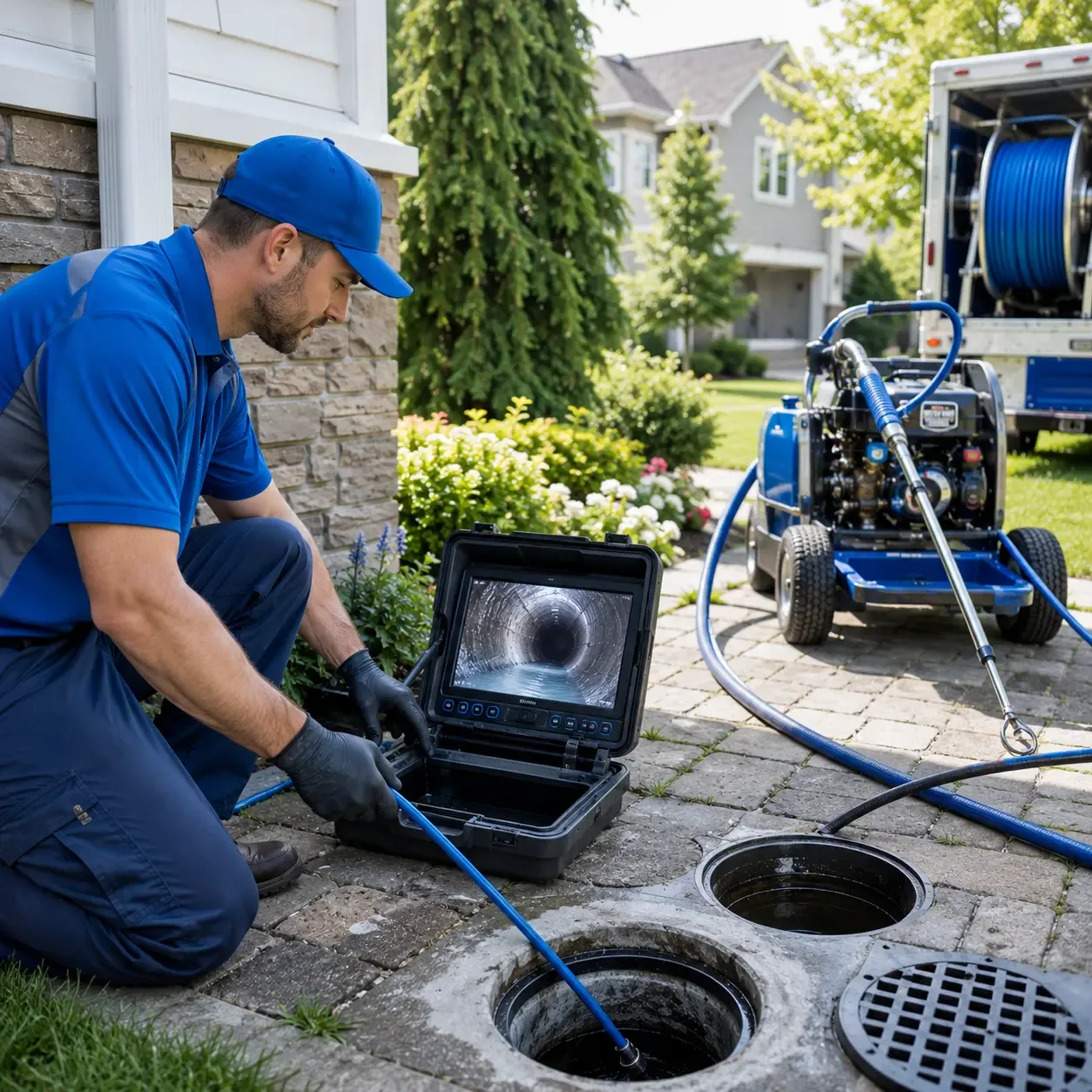 Outdoor drain cleaning professionals serving Gaines, MI